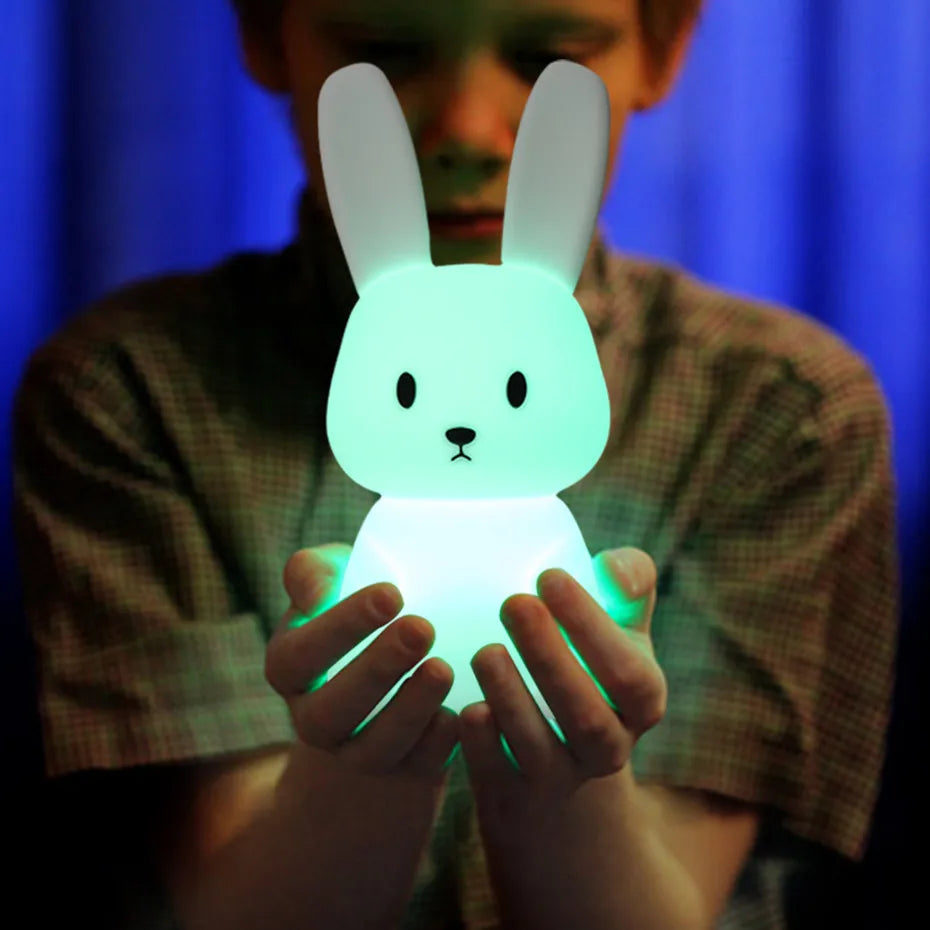 Veilleuse Lapin - 7 Couleurs - Veilleuse bébé