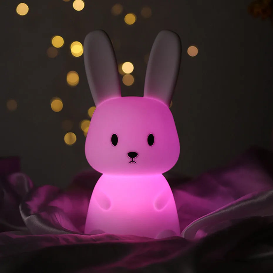 Veilleuse Lapin - 7 Couleurs - Veilleuse bébé
