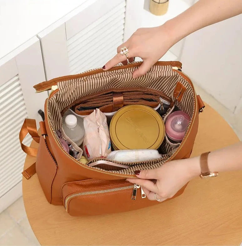 Ensemble Sac à Langer en Cuir - Sac à Langer