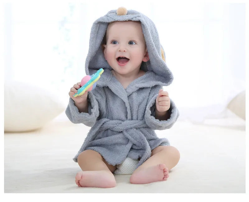 Cape de Bain Bébé Animaux - Cape de bain bébé
