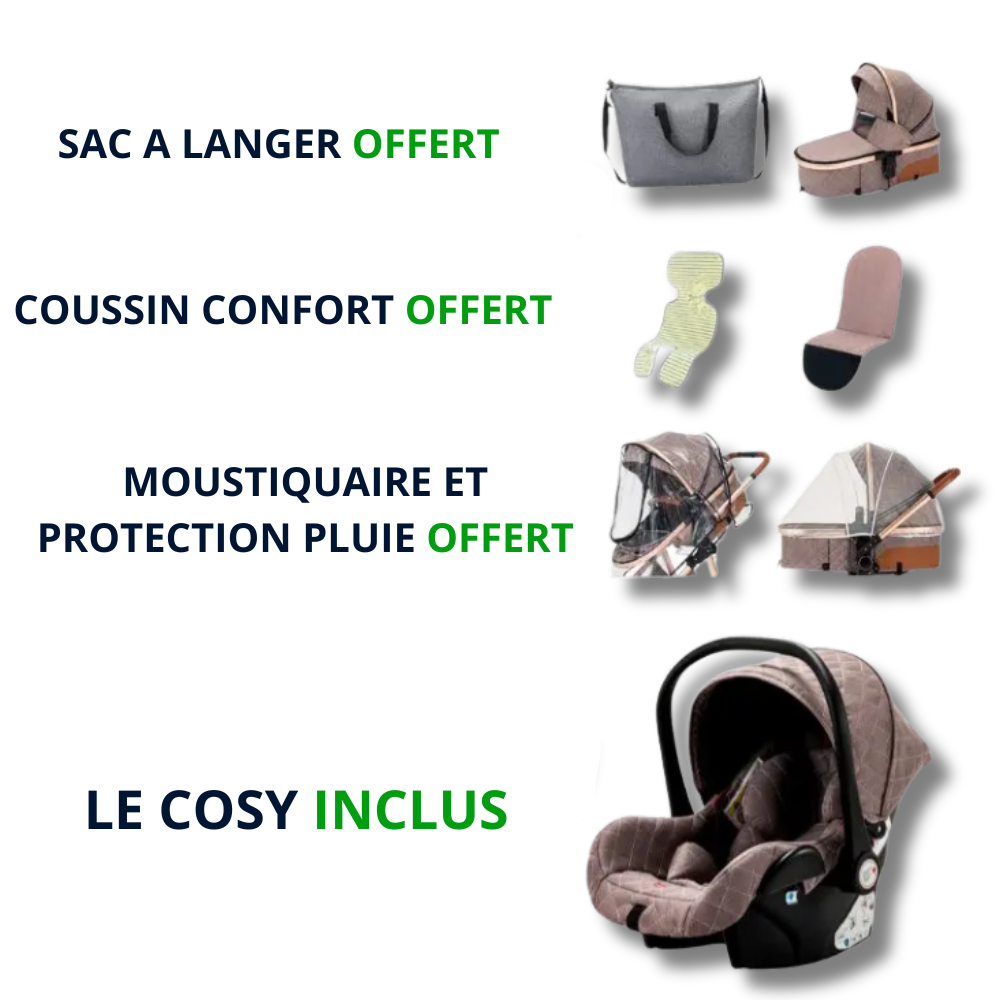 3 in 1 Elegance stroller