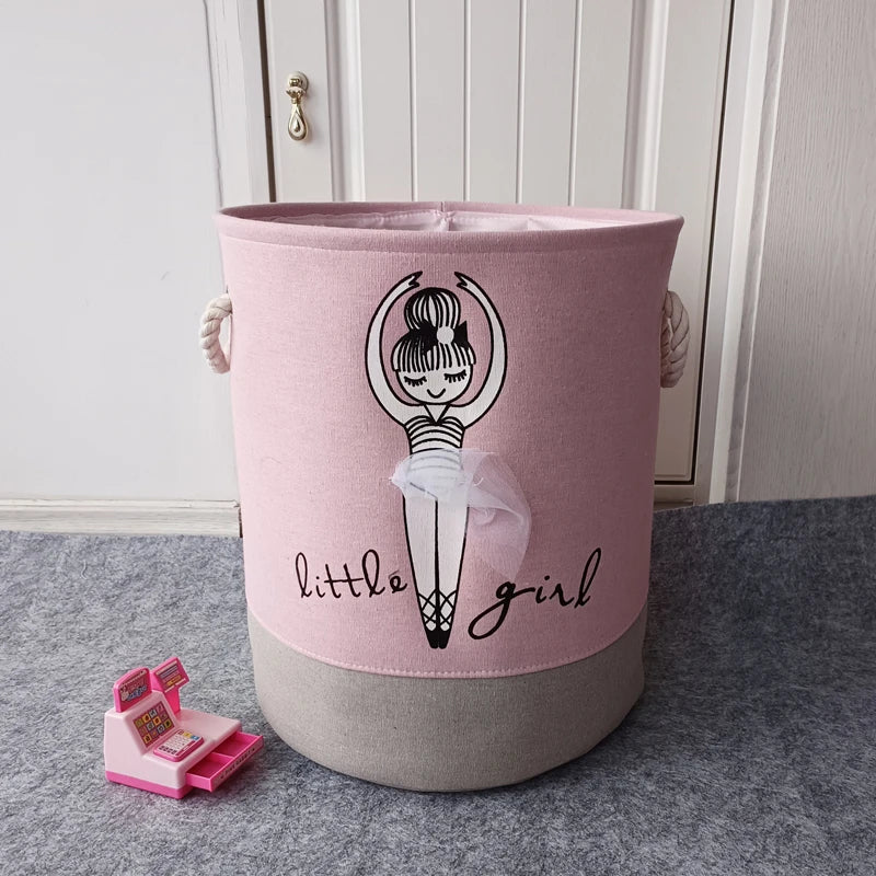 Panier Rangement Jouets Petite Danseuse - Cylindrique