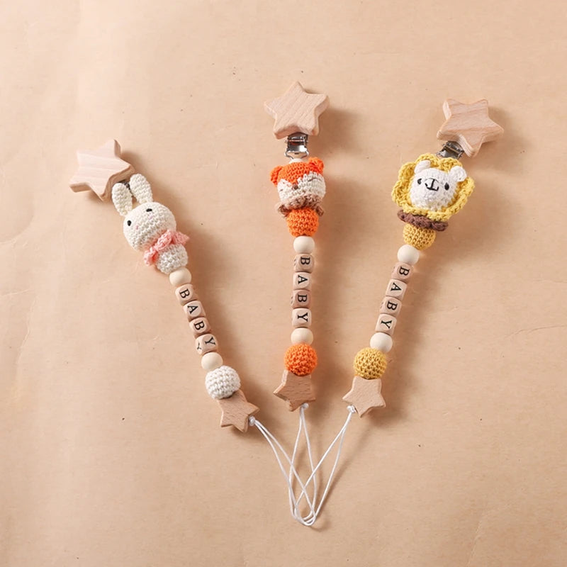 Attache tétine Crochet Petit animaux - Attache Tétine