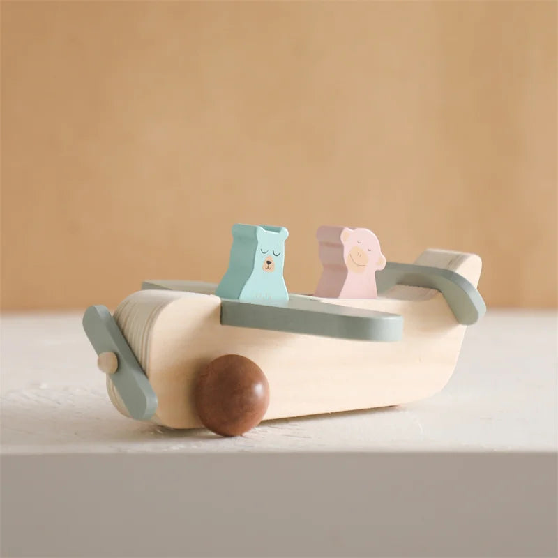 Avion en Bois Jouet Bleu Ciel - Bleu Ciel - Jouet En bois bébé