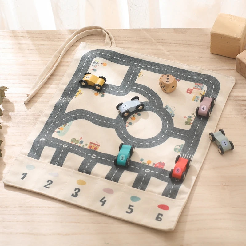 Circuit Voiture Montessori - Voiturette - Jouet En bois bébé