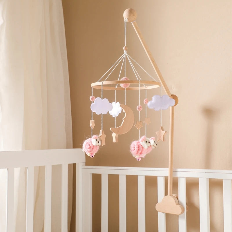 Mobile Bébé Mouton Rose - Rose - Mobile bébé