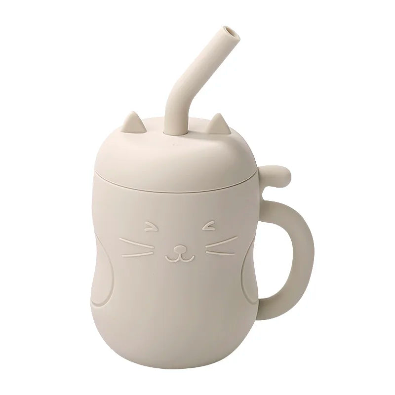 Gobelet pour Bébé avec paille - Blanc