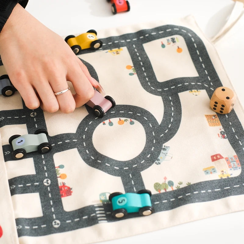 Circuit Voiture Montessori - Voiturette - Jouet En bois bébé