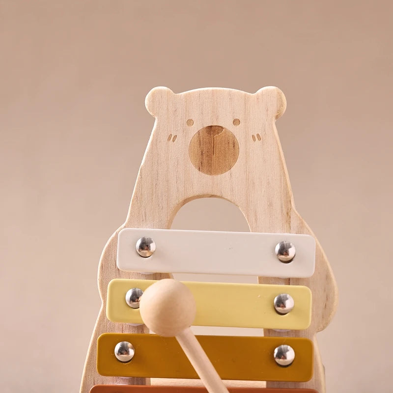 Instruments de Musique bébé en Bois - 5 Instruments - Instrument Musique Bébé