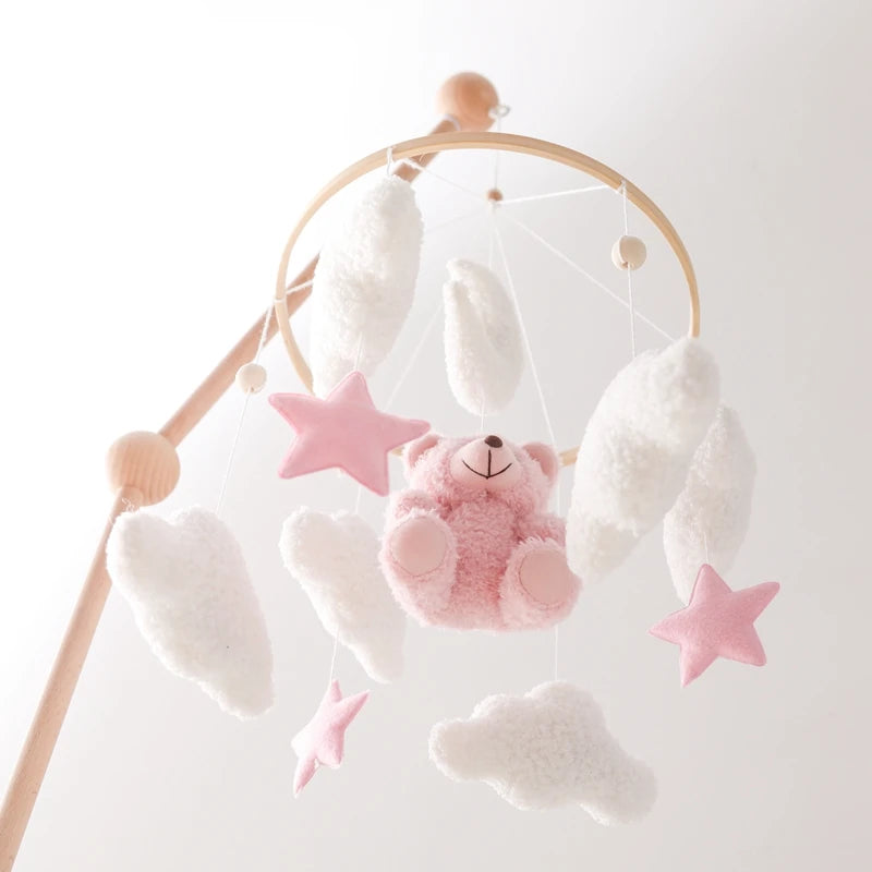 Mobile bébé Fille Ours Rose - Rose - Mobile bébé