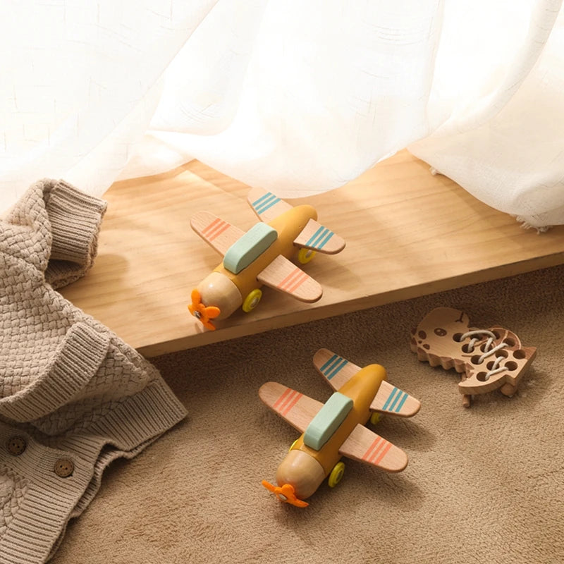 Avion en Bois Jouet Bleu Ciel - Bleu Ciel - Jouet En bois bébé