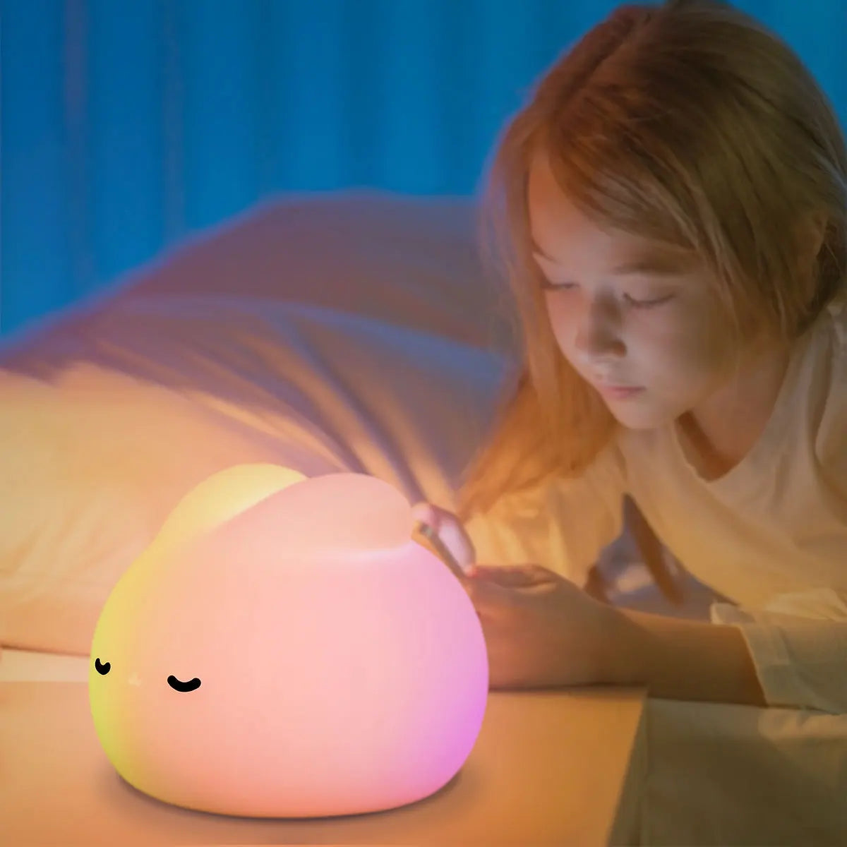 Veilleuse Petit Lapin - 7 Couleurs / USB Plug - Veilleuse bébé