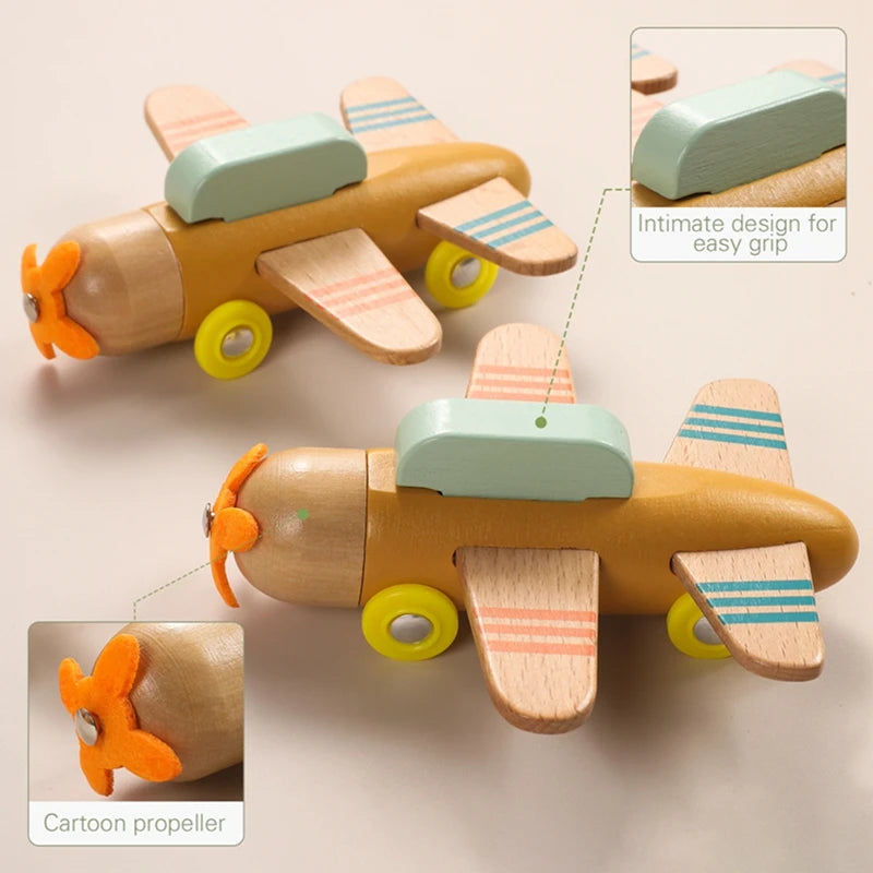 Avion en Bois Jouet Bleu Ciel - Bleu Ciel - Jouet En bois bébé