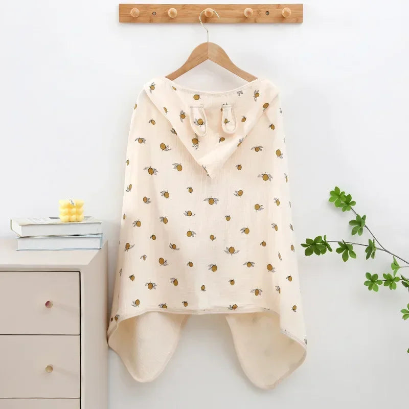 Cape de Bain Bébé - Petit Citron - Cape de bain bébé
