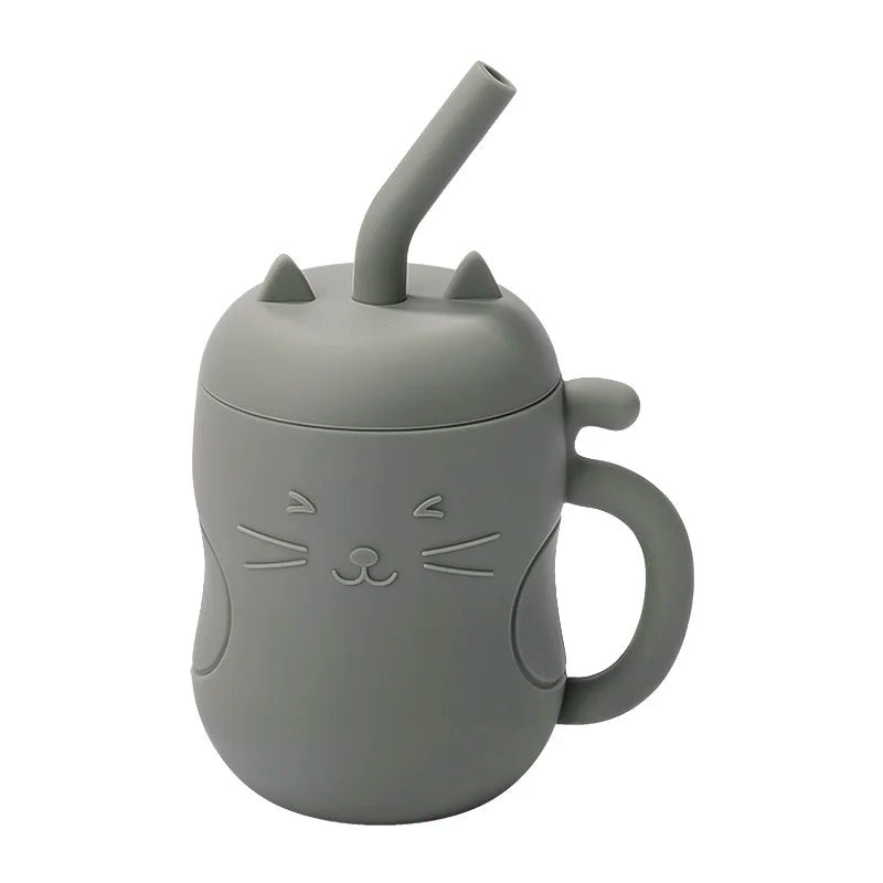 Gobelet pour Bébé avec paille - Vert Khaki
