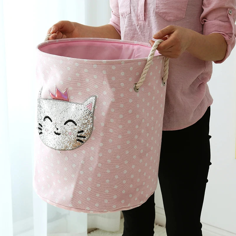 Panier Rangement Linge Fille