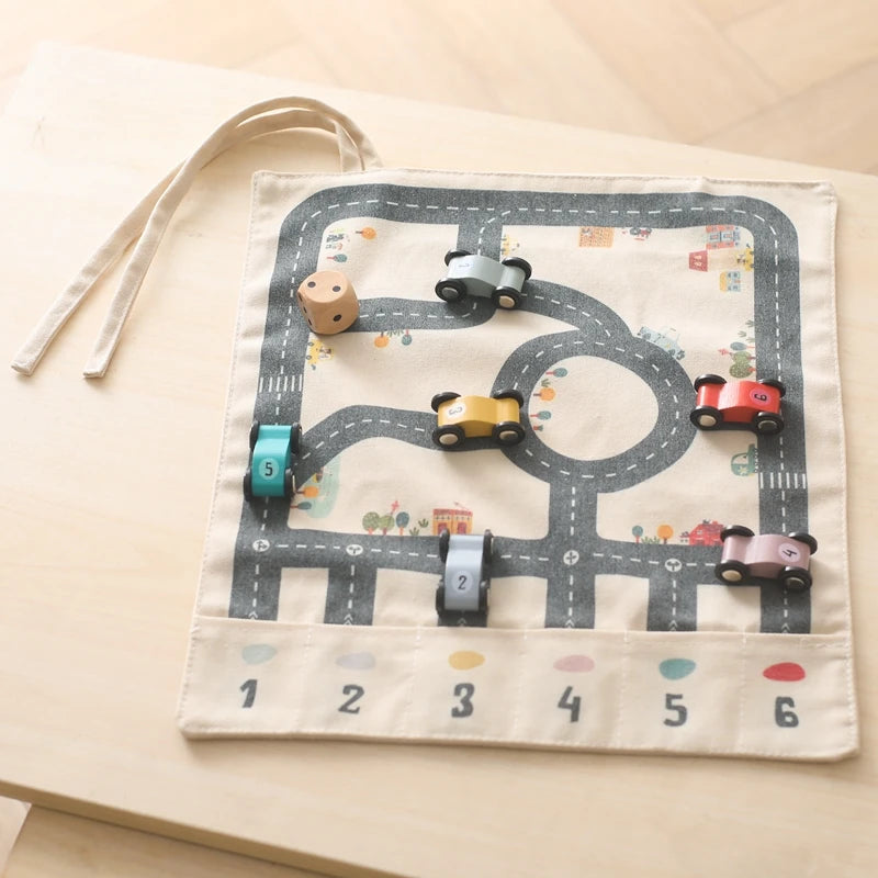 Circuit Voiture Montessori - Voiturette - Jouet En bois bébé