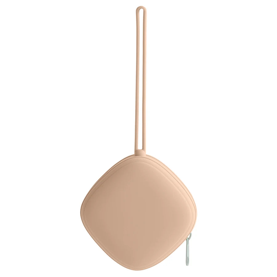 Petite Boite a tétine en Silicone - Abricot - Boite à Tétine