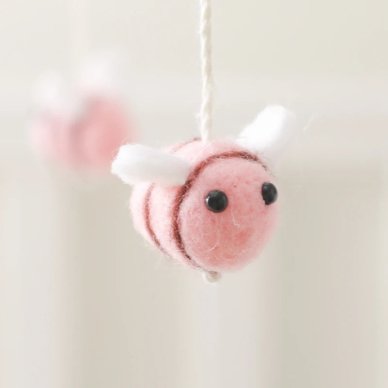 Mobile Bébé Abeille Rose - Rose - Mobile bébé