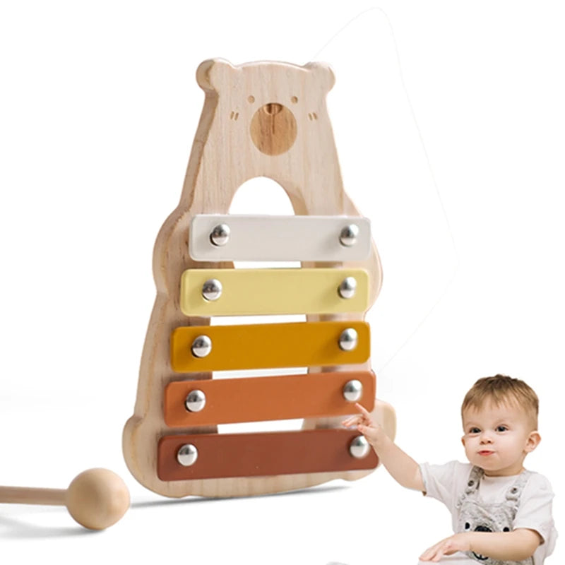 Xylophone bébé Ours - Petit Ours - Jouet En bois bébé