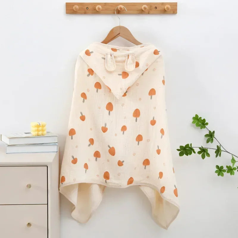 Cape de Bain Bébé - Petit Champignon - Cape de bain bébé