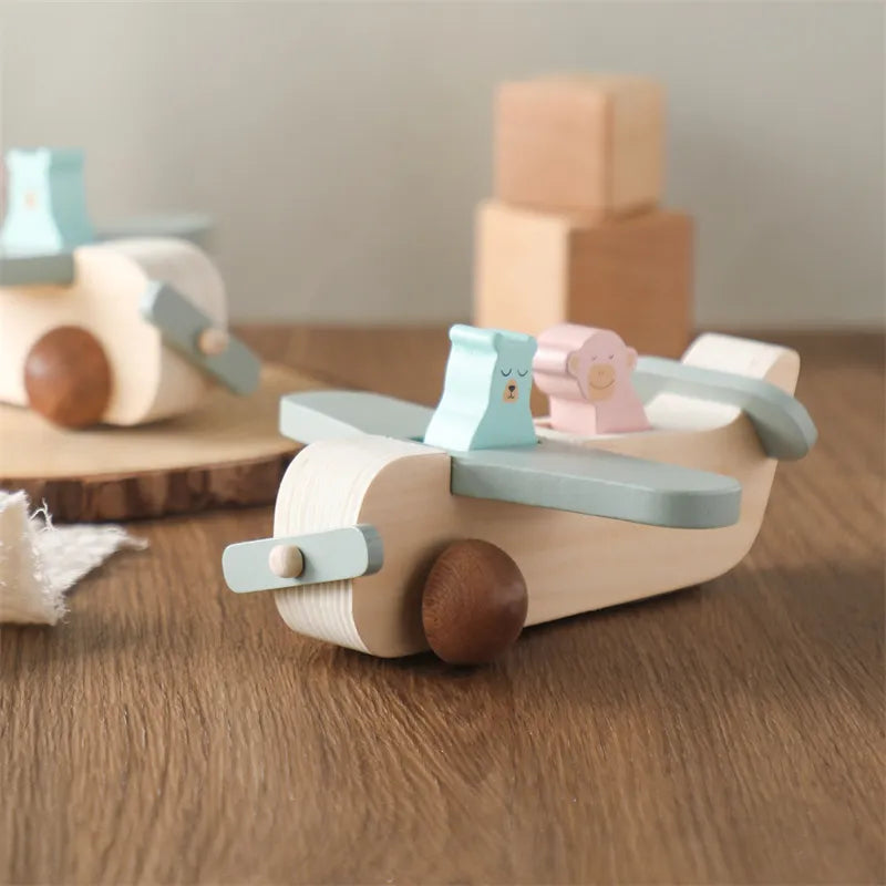 Avion en Bois Jouet Bleu Ciel - Bleu Ciel - Jouet En bois bébé