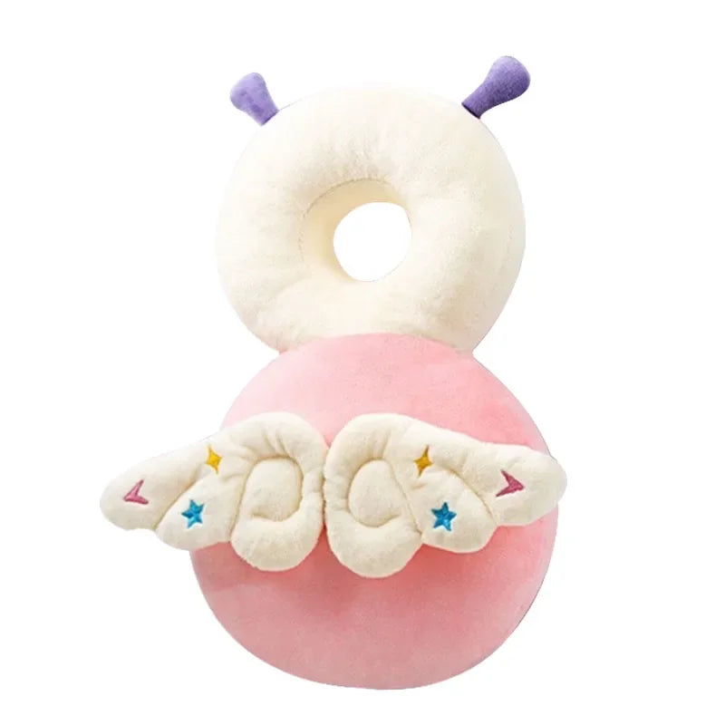 Protection Tête Bébé - Abeille rose - Coussin de protection tête bébé