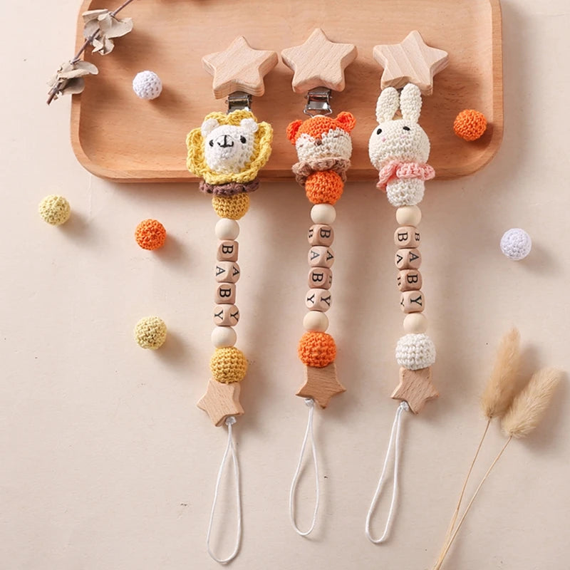 Attache tétine Crochet Petit animaux - Attache Tétine