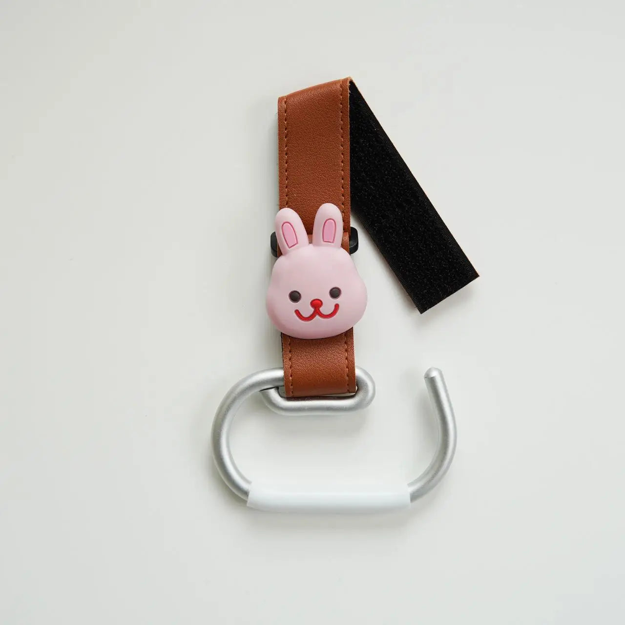Accroche sac à langer Poussette - Lapin Marron - Accroche sac poussette
