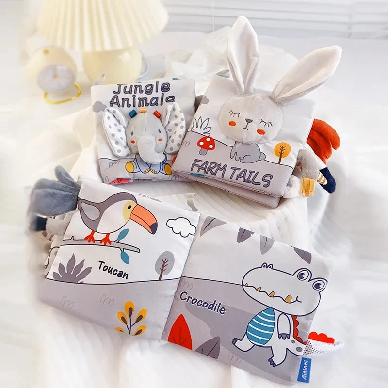 Livre sensoriel Bébé - Jouet En bois bébé