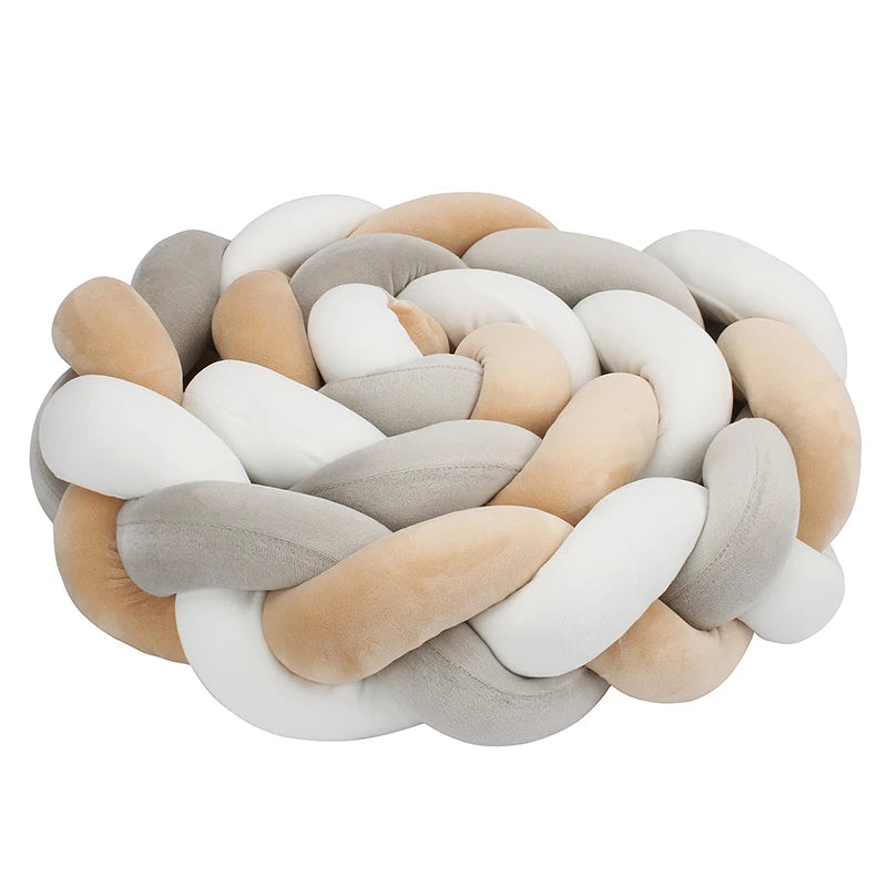 Tresse de lit Bébé - Gris - Beige - Marron / 1 mètre - Tresse de Lit