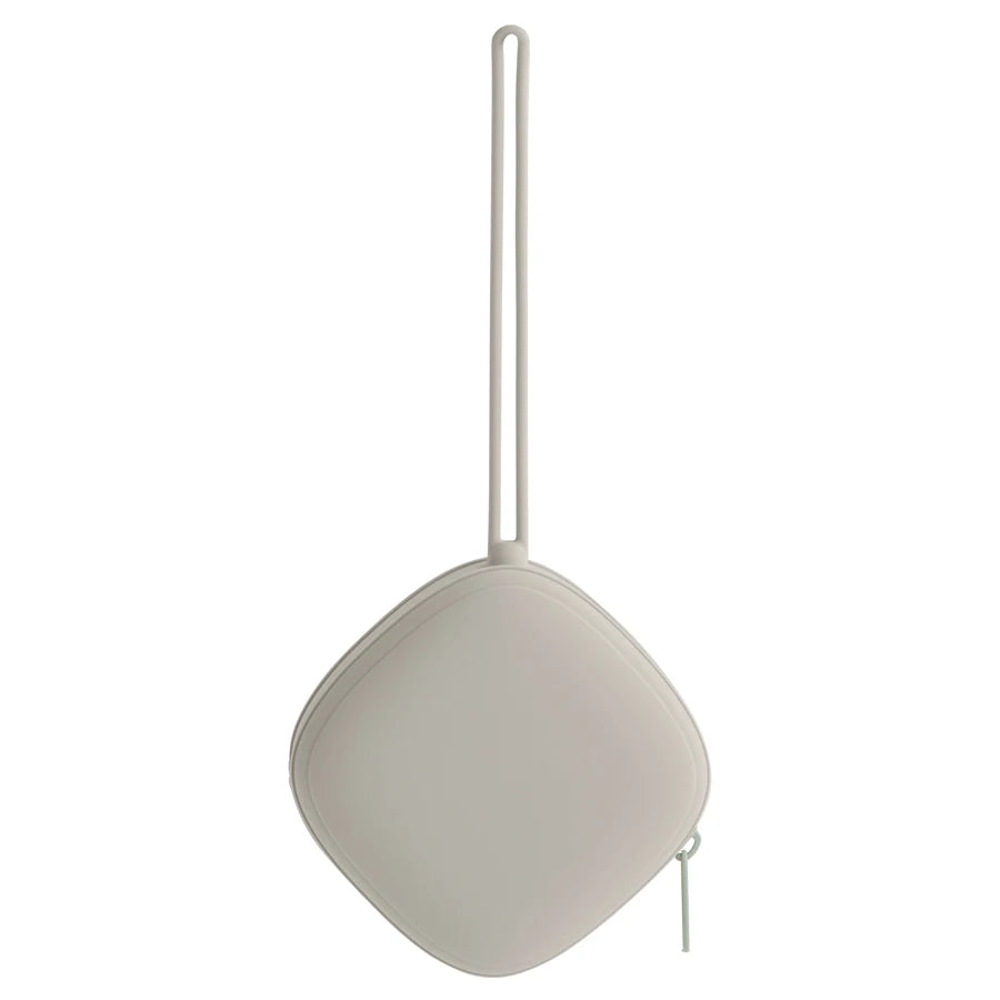 Petite Boite a tétine en Silicone - Gris Clair - Boite à Tétine