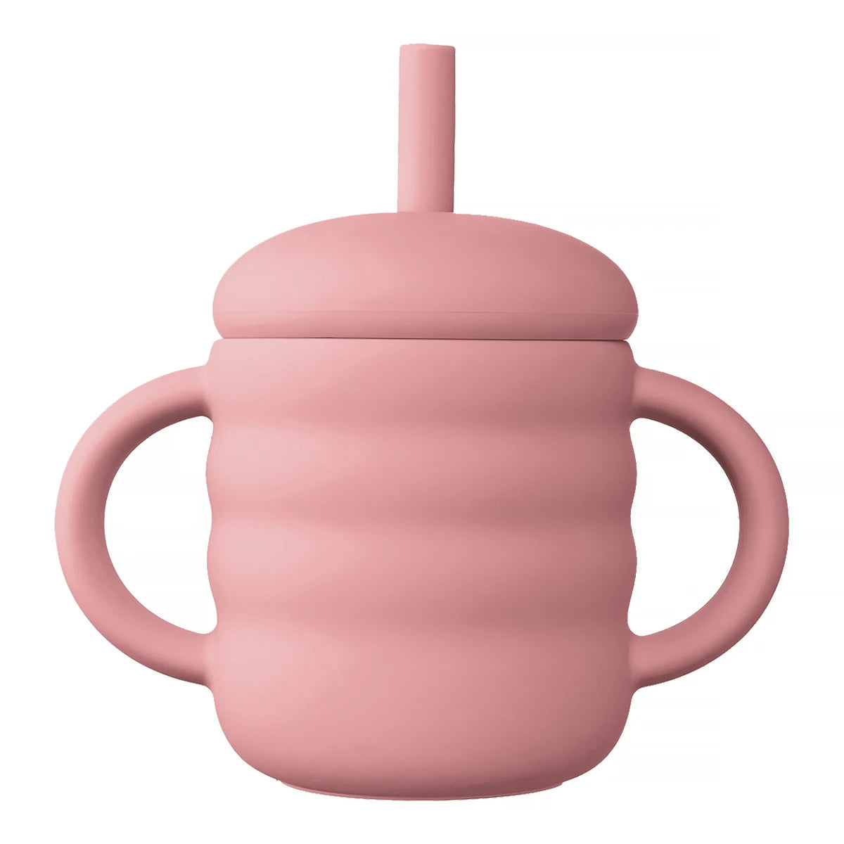 Gobelet Bébé Paille - Rose Foncé