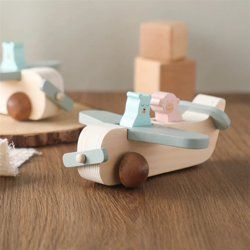 Avion en Bois Jouet Bleu Ciel - Bleu Ciel - Jouet En bois bébé