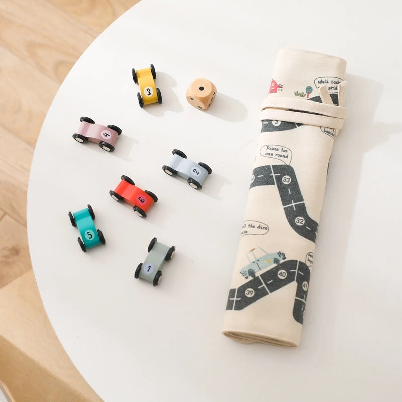 Circuit Voiture Montessori - Voiturette - Jouet En bois bébé
