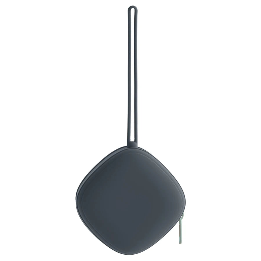 Petite Boite a tétine en Silicone - Gris Foncé - Boite à Tétine