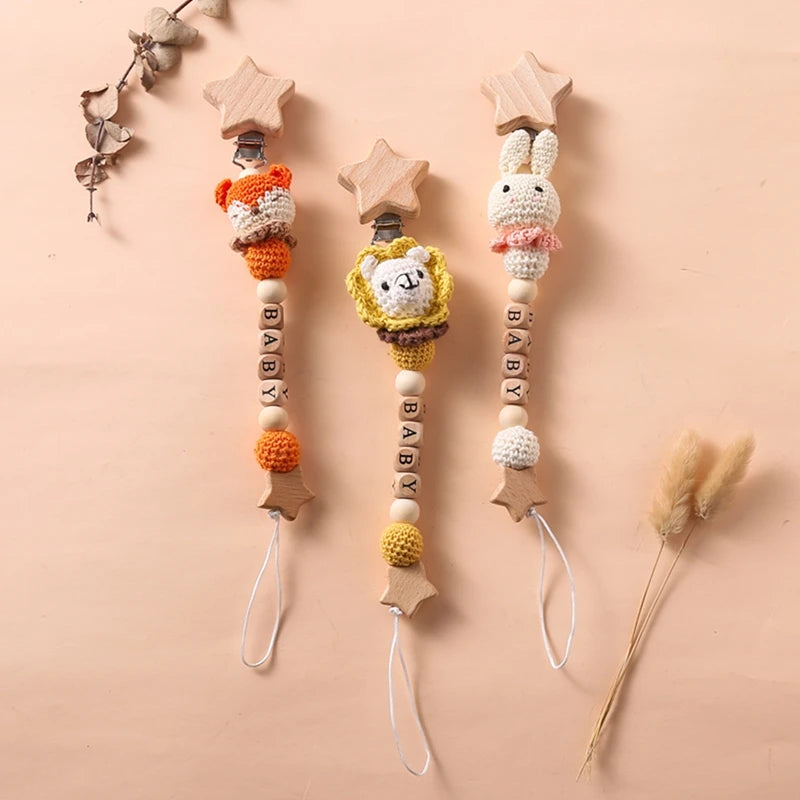 Attache tétine Crochet Petit animaux - Attache Tétine