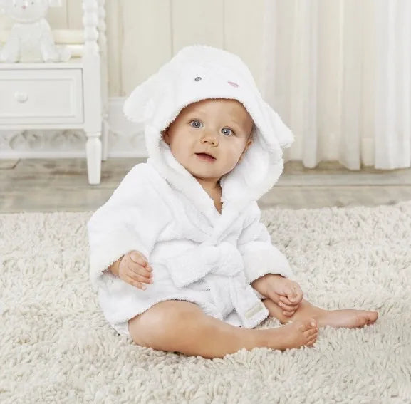 Cape de Bain Bébé Animaux - Petit Mouton / 0- 1 an S - Cape de bain bébé