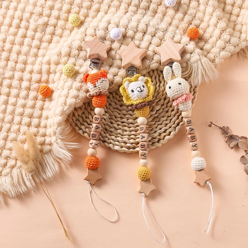 Attache tétine Crochet Petit animaux - Attache Tétine
