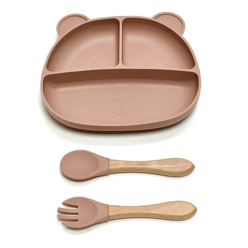 Assiette Compartiment Bébé - Orange