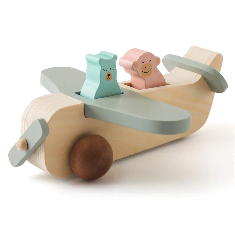 Avion en Bois Jouet Bleu Ciel - Bleu Ciel - Jouet En bois bébé