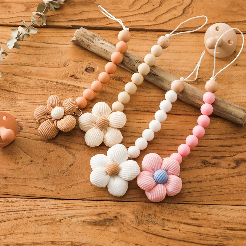 Accroche Tétine en Perles - Attache tétine