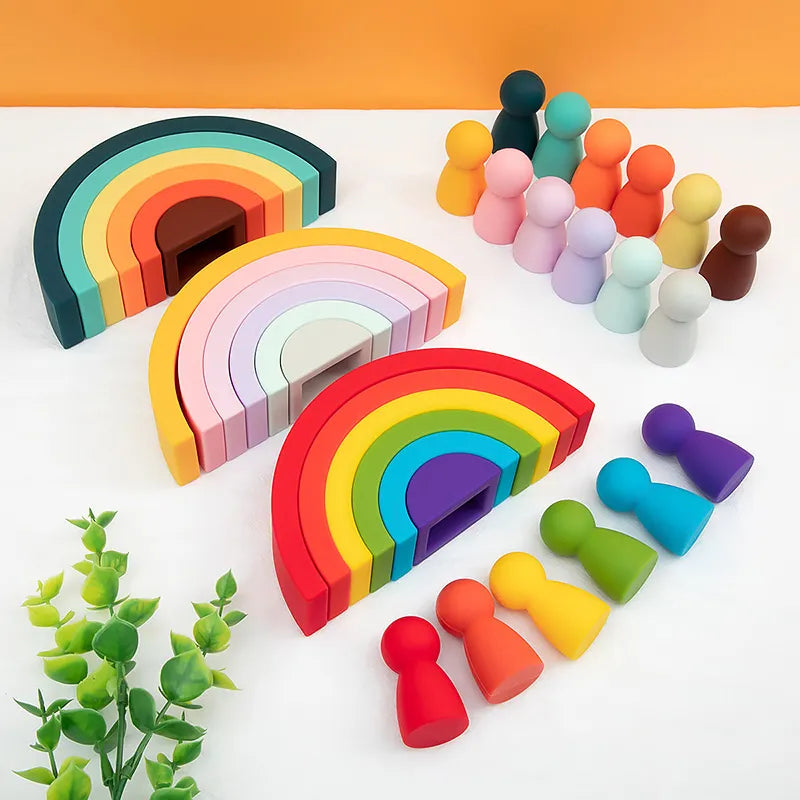 Arc en Ciel en Bois - Jouet En bois bébé