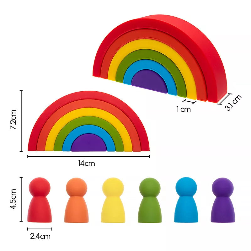 Arc en Ciel en Bois - Jouet En bois bébé