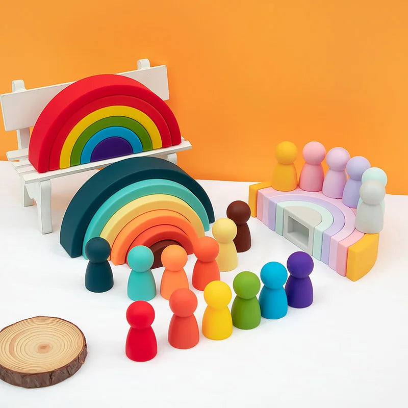 Arc en Ciel en Bois - Jouet En bois bébé