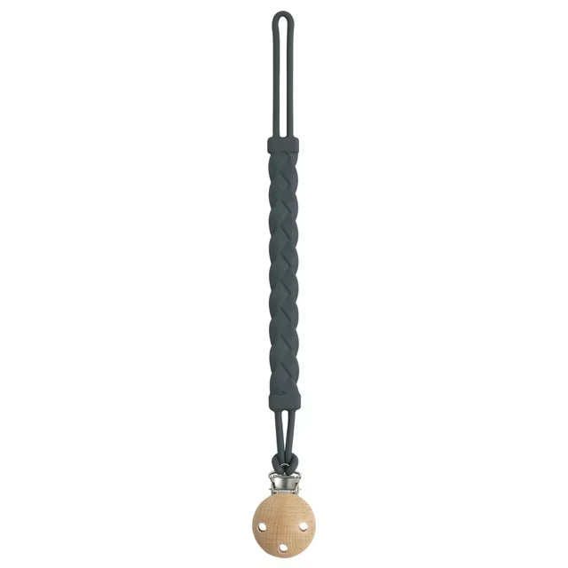 Attache Tetine en Silicone - Gris - Attache tétine