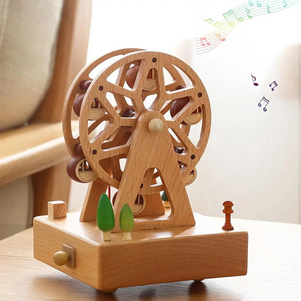 Boite à Musique Bébé - Grande Roue - Jouet En bois bébé