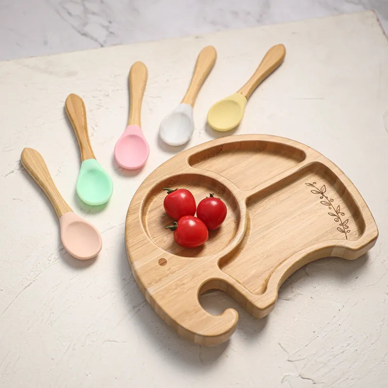 Coffret Repas Antidérapant - Petit éléphant - Coffret repas