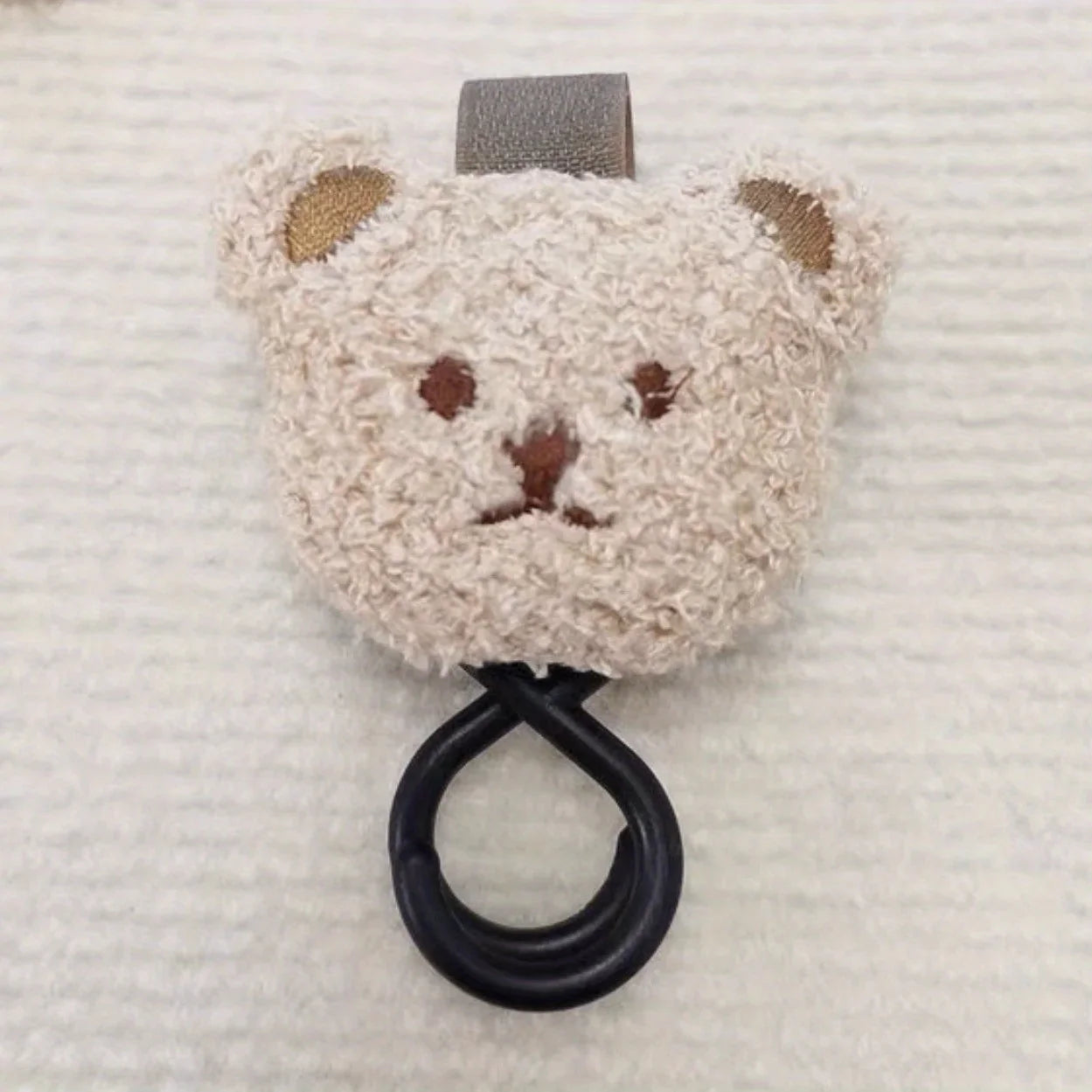 Crochet Poussette Petit Ours - Beige