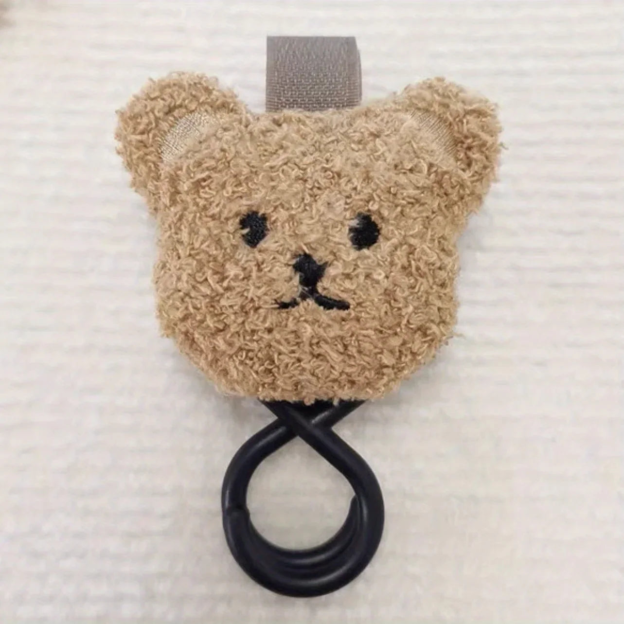Crochet Poussette Petit Ours - Marron